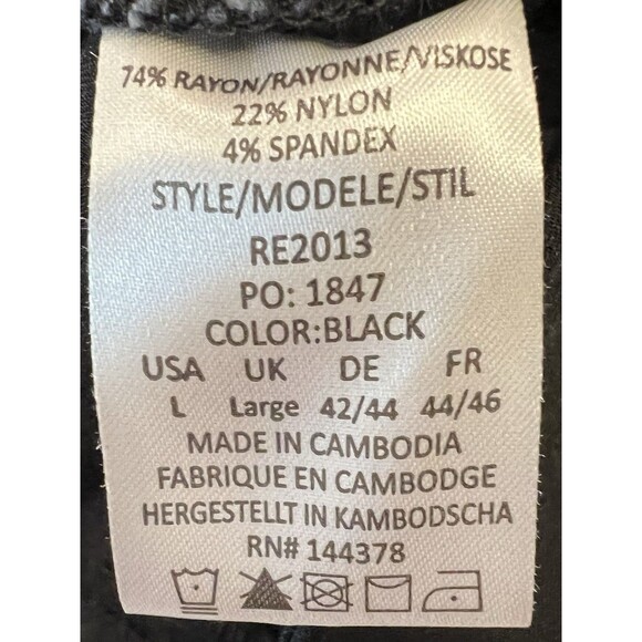 Rekucci Women’s Black Pull On Stretch Casual Mini Spandex Blend Skirt Size Large - Picture 5 of 6